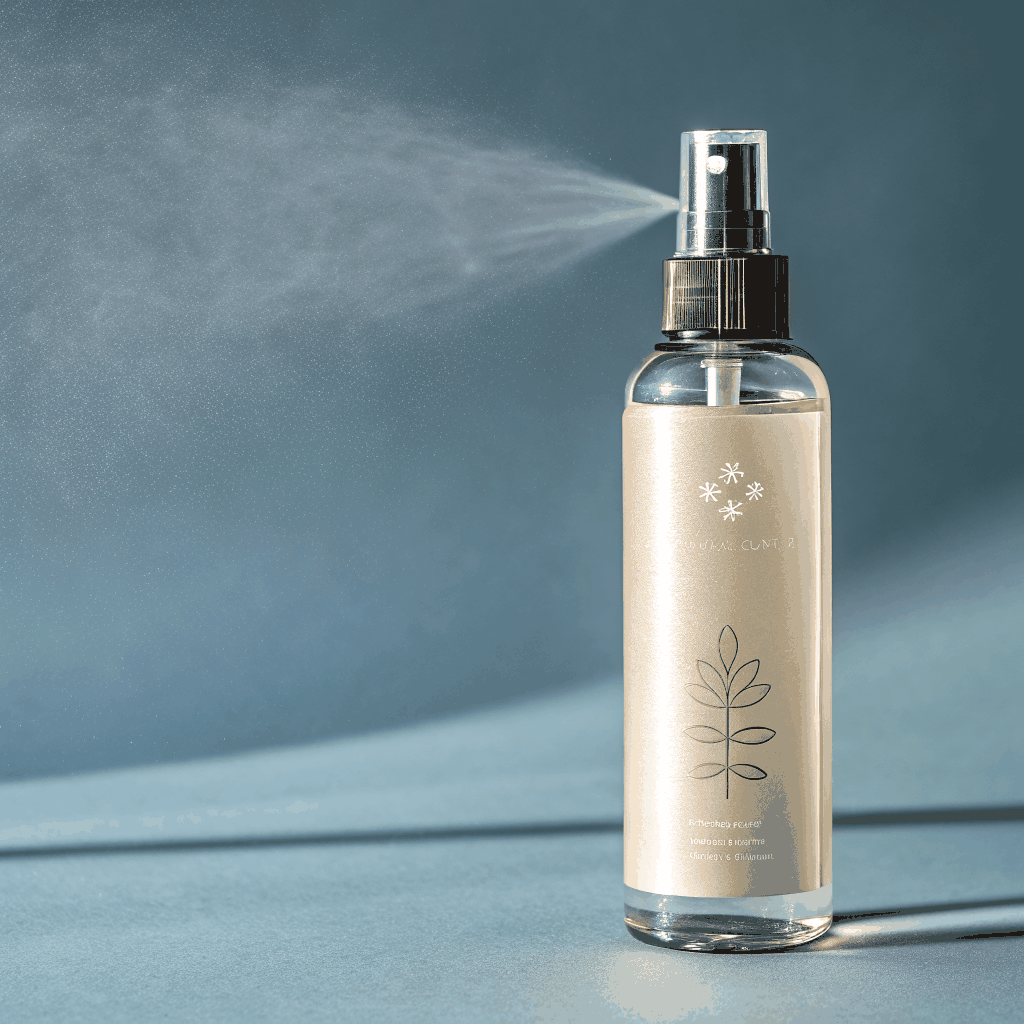 Heavy-duty recycled borosilicate glass spray bottle surface